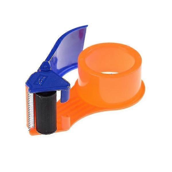 Simple Practical Tape Cutter Dispenser For Package Packing (1 pcs blue and orange)