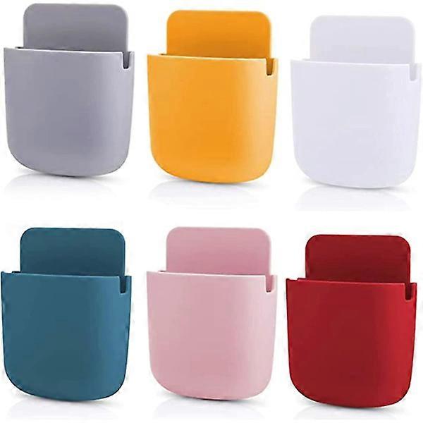 Remote Control Holder Wall Mounted Organizer Pen Holder Compatible With Wall, Adhesive Media Storage Box