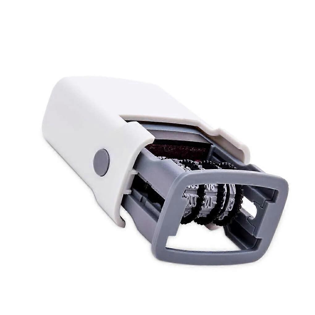 Date Stamp with Free Customization, Self-Inking Notary Stamp, Lockable Ink Pad, Fade-Resistant Office Accessory