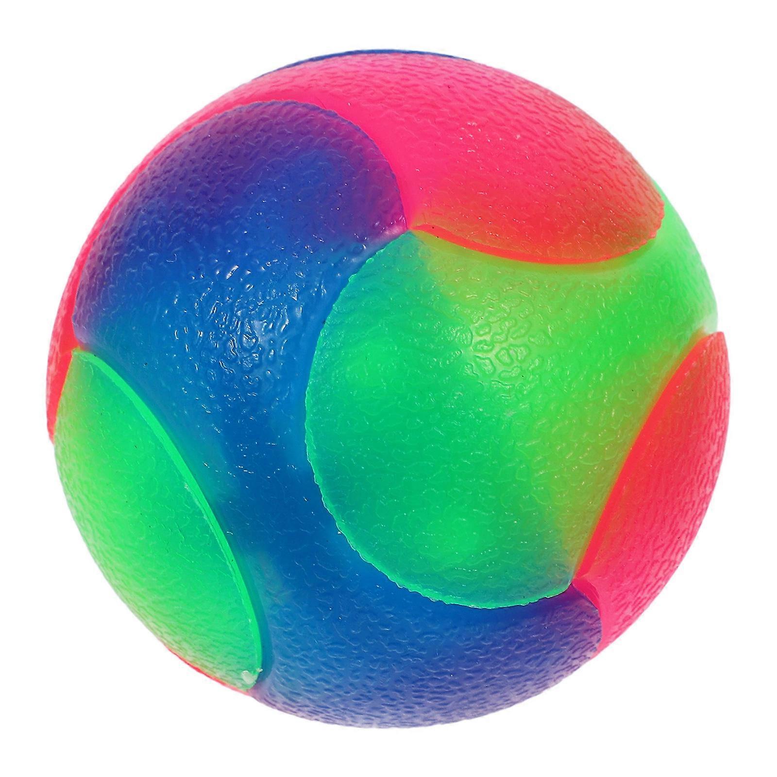 Interactive Dog Toy with Lightup Design for Small Dogs Made of Safe Rubber 2.5 Inch Diameter