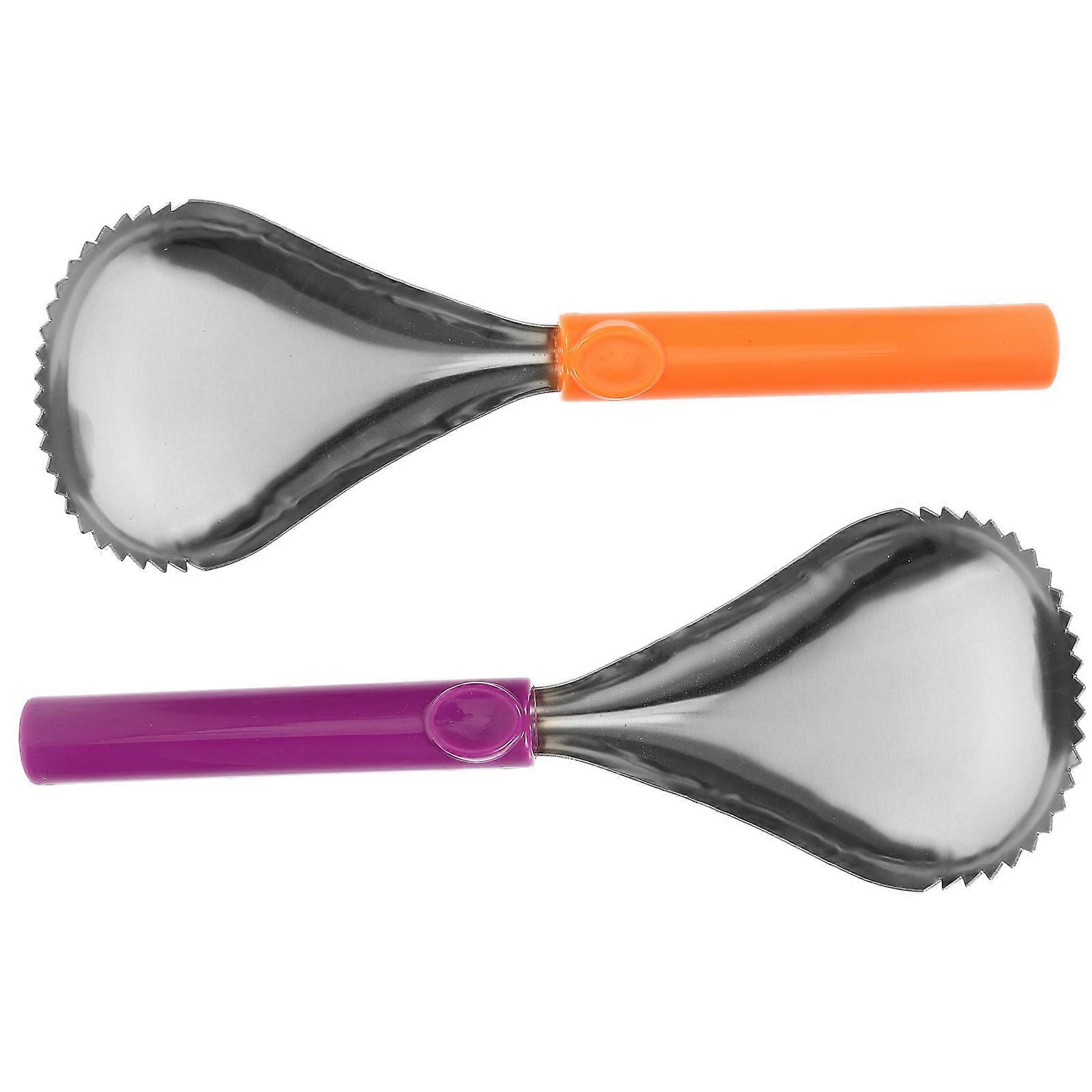 Core Removing Tool Stainless Steel Pumpkin Core Removing Ice Shaving Compact Size 9.8×3.3×0.8in 2Pcs