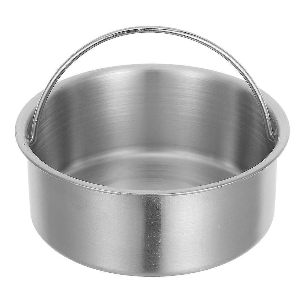 ステンレススチール製シチューボウルキッチンメタルボウル、蒸しとサービング用ハンドル付きポータブルエッグ蒸しボウルライス蒸しボウルメタルスチームボウル付き