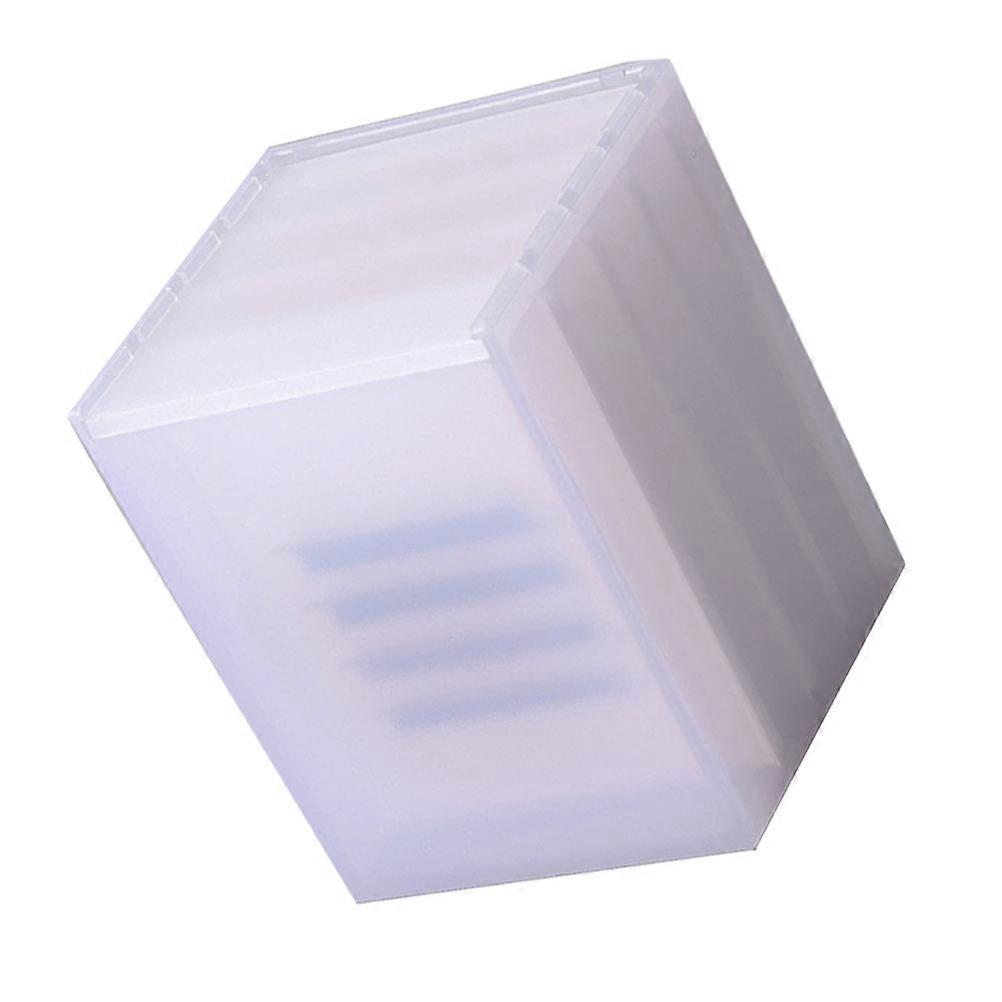 Eyelash Storage Box with Multi-layer Stand for Organization White Acrylic 1Pc