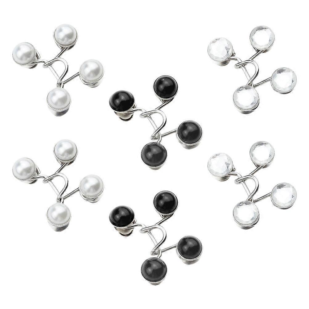 Extension Jeans Button 6 Sets For Trouser Waist Adjustment Daily Use Simple Style Reusable