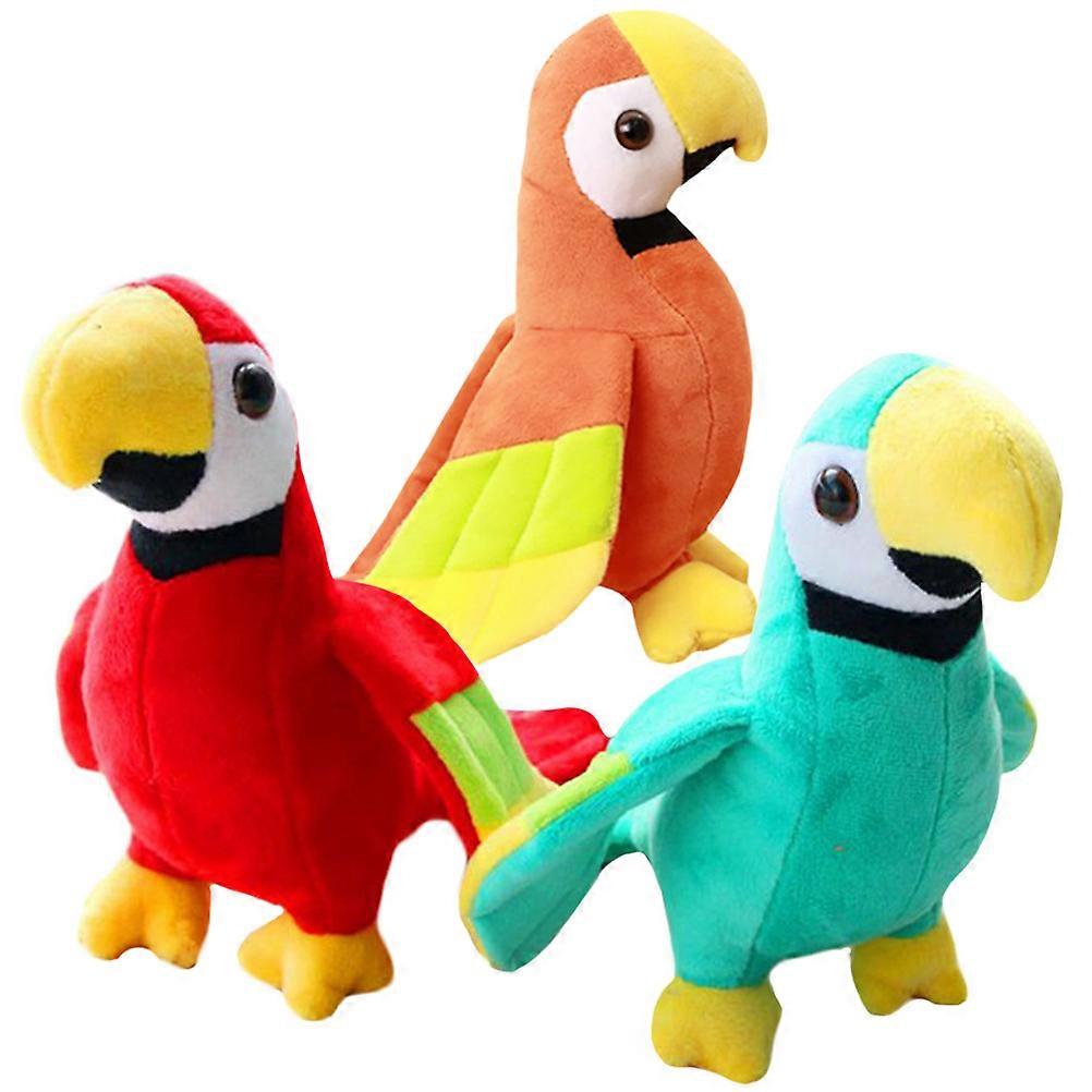 Parakeet Stuffed Animal 3Set Cute Plush Parrot Dolls Ideal For Gift Giving And Companionship For Sleep Attractive Design