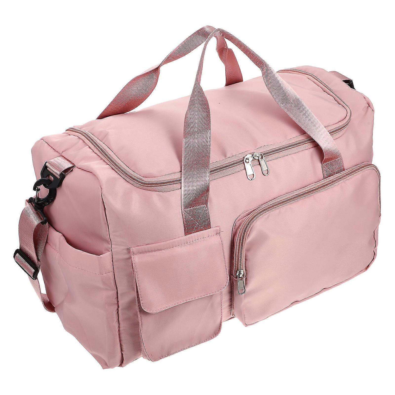 Grey Large Capacity Gym Bag Made of Durable Nylon for Storage with Strong Handle and Various Carrying Ways 30.5 Inches