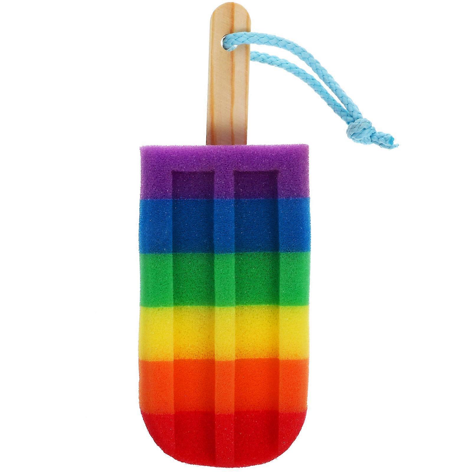 Ice Cream Shaped Bath Shower Sponge Exfoliating Body Scrubber 1 Set