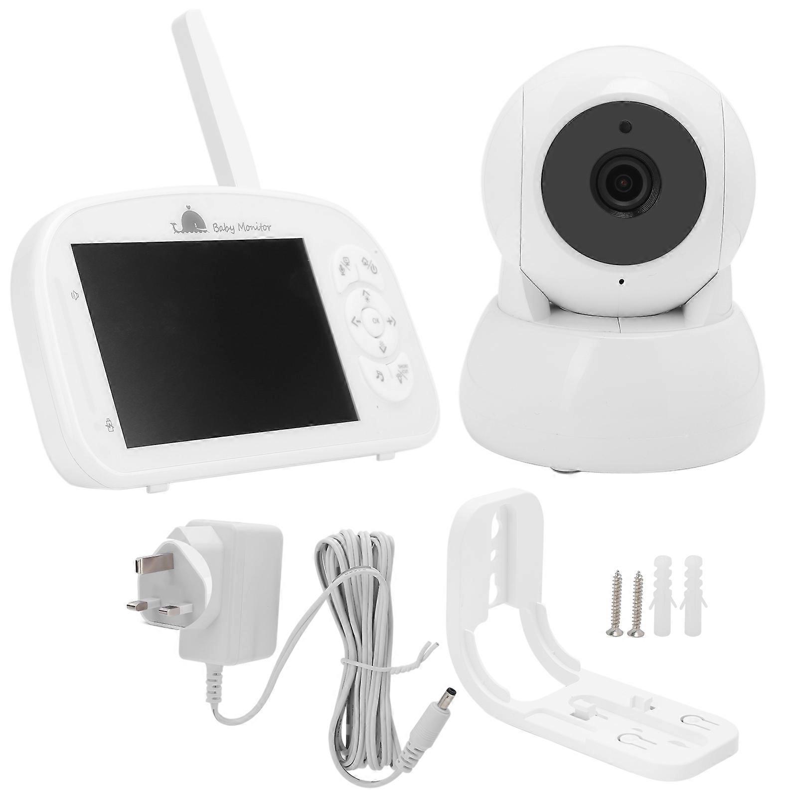 High Definition Wireless Baby Monitor Security Camera Temperature Display Music Function Baby Monitor 110‑240V UK Plug