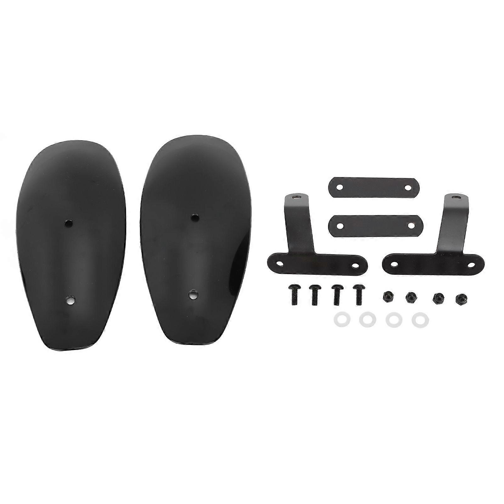 Universal fit motorcycle hand guard reduces wind resistance