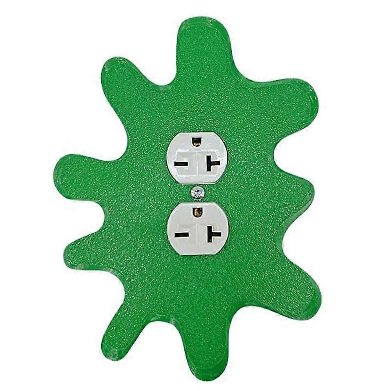 Retro Design Splat Light Switch Plate, Single & Double Hole, Irregular Plastic, Self-Adhesive, No Wiring Needed