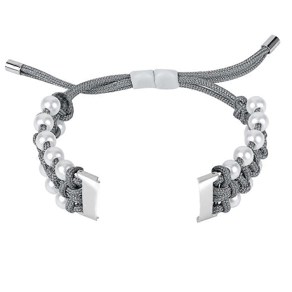 Luxe Beaded Band Adjustable Replacement for Watch Grey Business Gifting 1Set