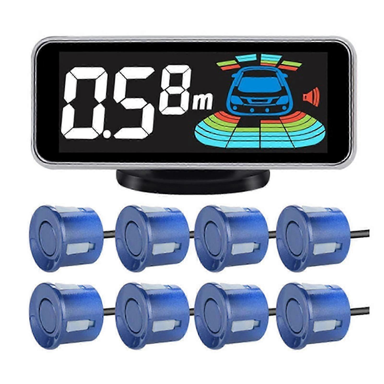 Led Display Front Rear Car Reversing Radar Set Adjustables Volume Car Reversing Buzzer For Car Vehicle Suv