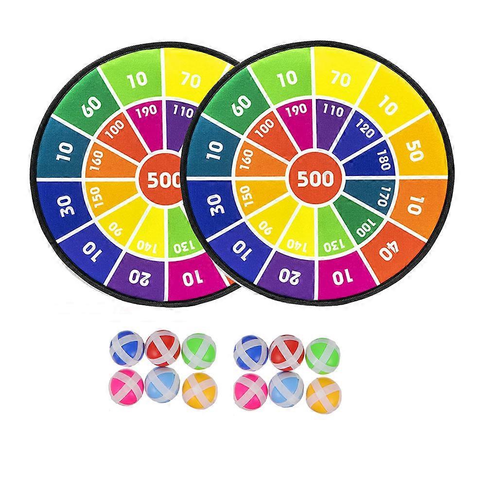 Darts Throwing Toy Game For Friends Indoor Play Assorted Color Hand-Eye Coordination 2 Sets