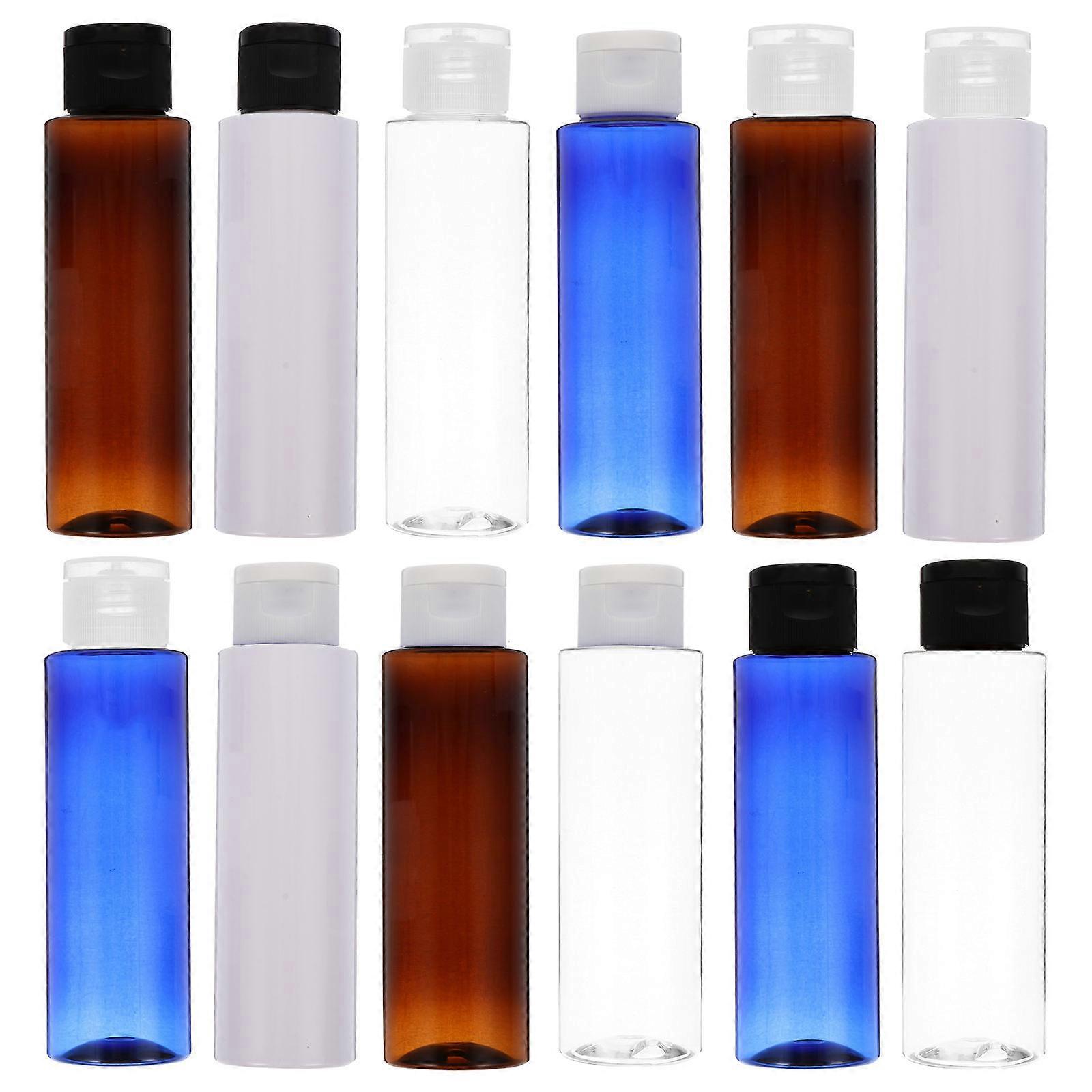 Unbreakable Travel Liquid Containers 100ml Assorted Color Clamshell Design Easy To Carry 1 Set