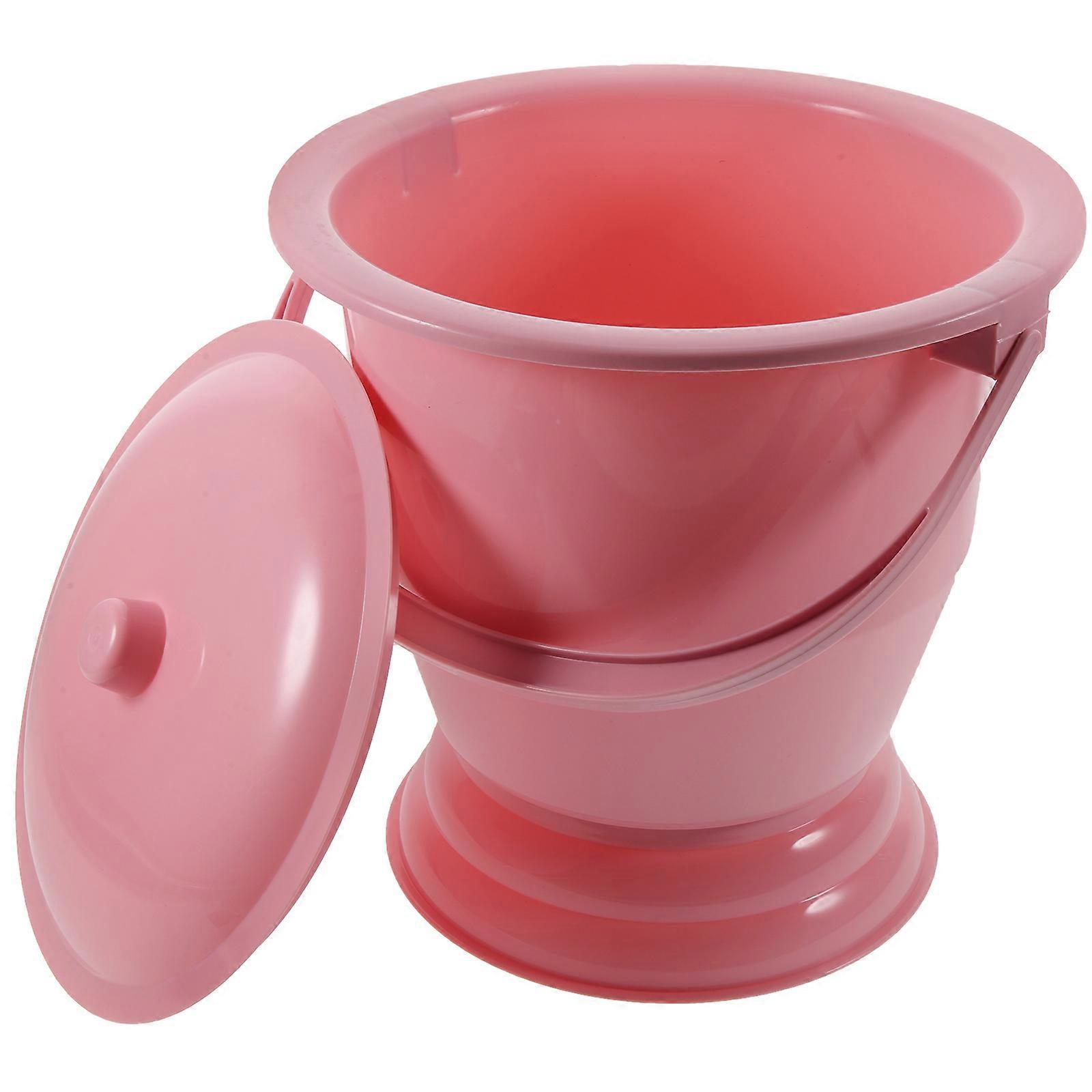 Red Home Use Potty with Cover Made of Durable PP Plastic 1PC
