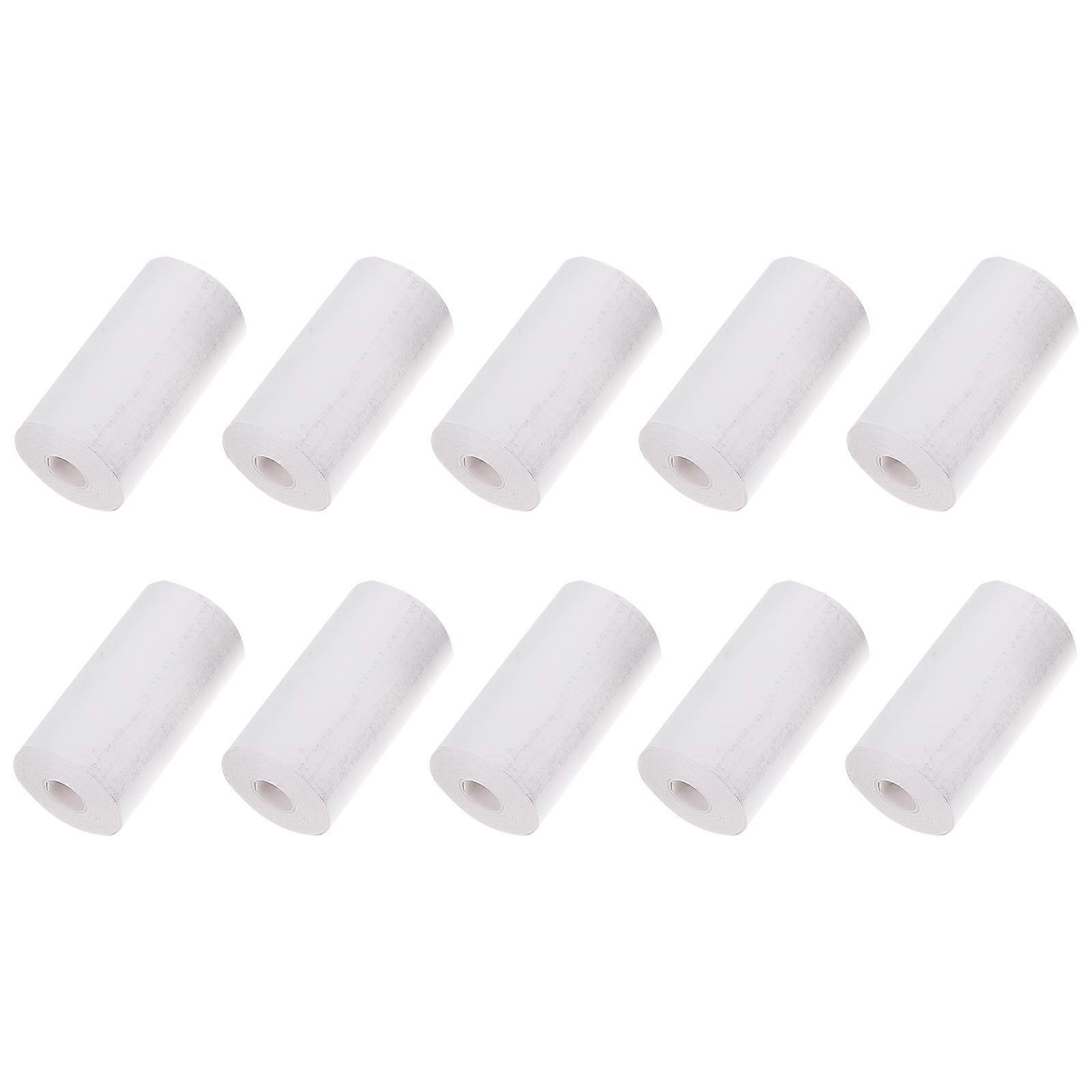 Receipt Printer Paper Roll For Home Office Supermarket Use Lint-Free White Thermal Paper Roll 10 Rolls