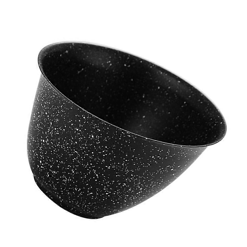 Stainless Steel Angled Salad Bowl for Home Use Black Easy to Clean Modern Style 7.9 Inches