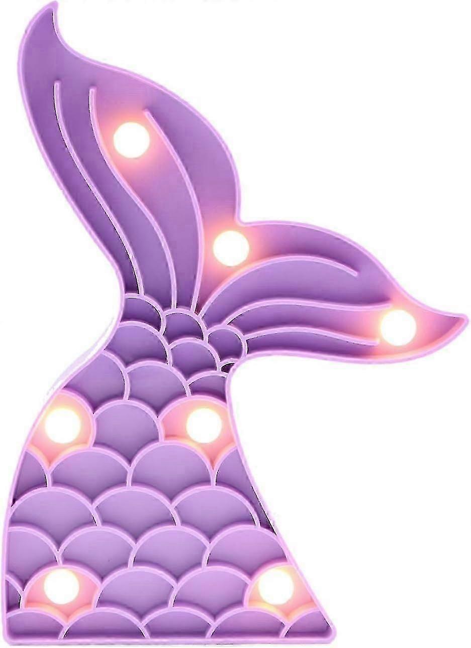 لطيف حورية البحر الذيل ضوء الليل ، لوازم حفلات حورية البحر ، زينة حفلة عيد ميلاد حورية البحر ، حورية البحر L