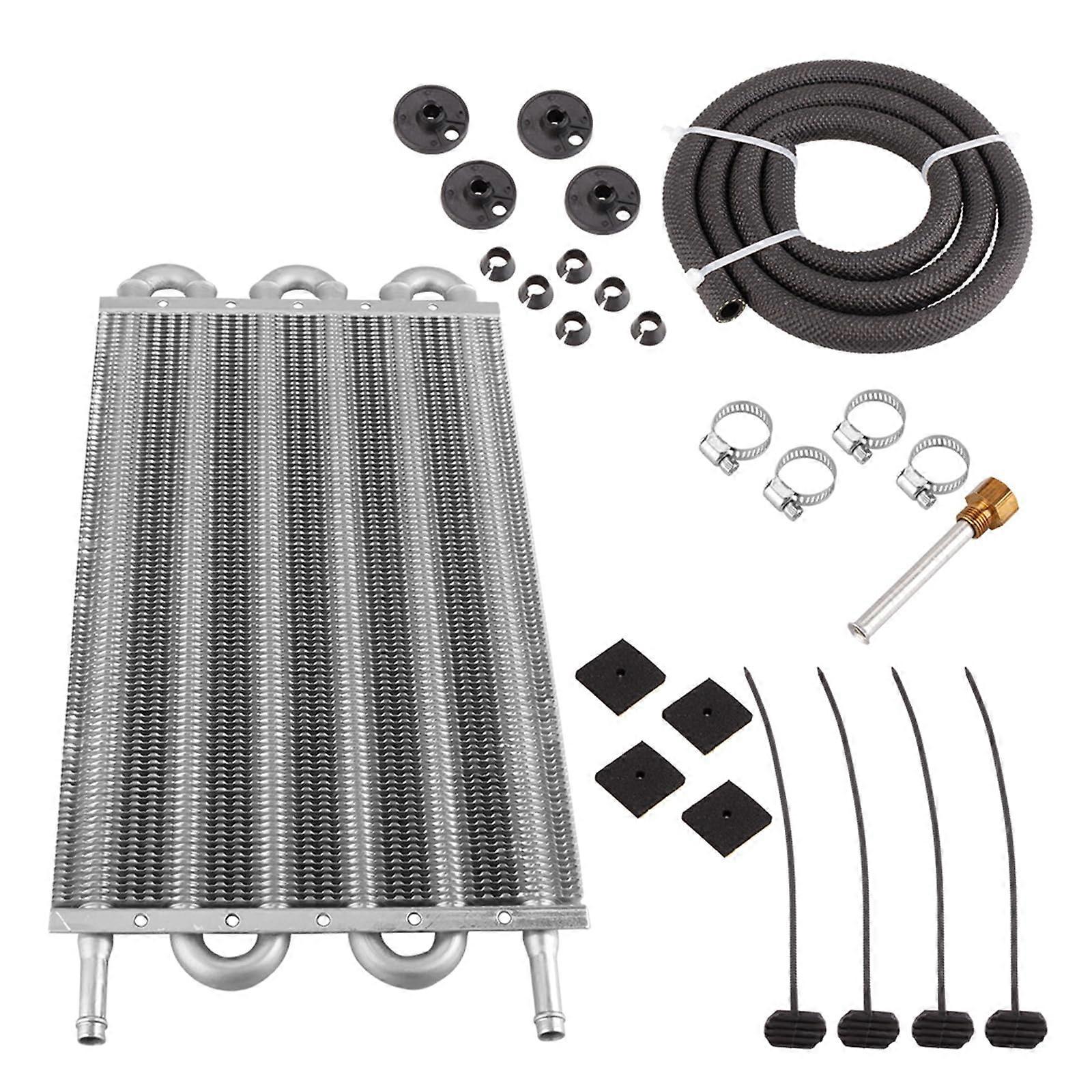 Oil Cooler 4-Row 6-Row 8-Row Remote Transmission Aluminum Alloy Automotive Automatic And Manual Compatible