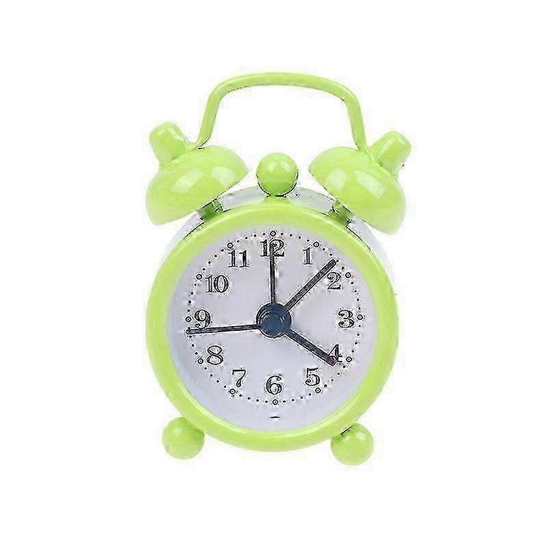 2025 Classic Bell Mini Alarm Clock Quartz Movement Bedside Night Analog Clock New Db