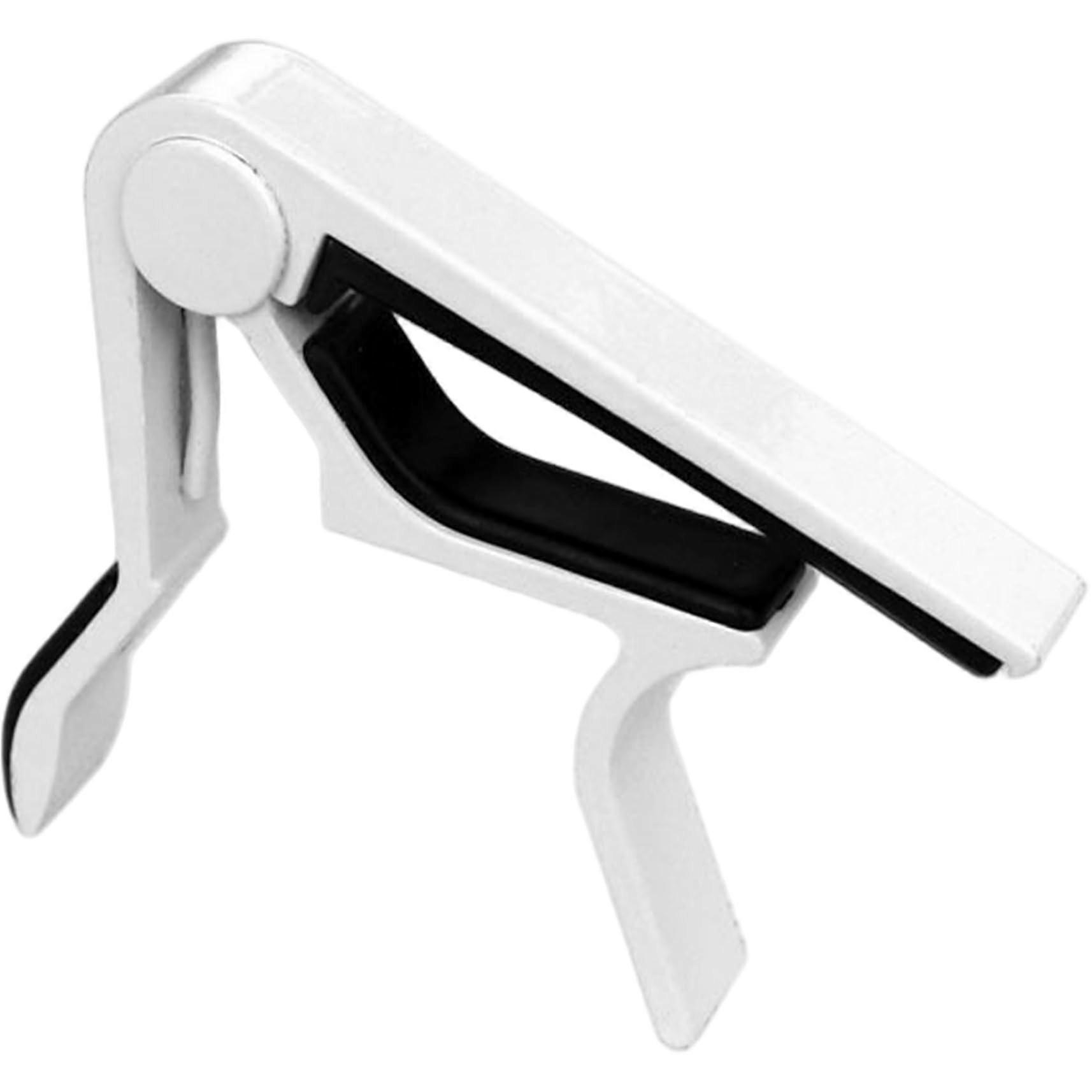 Guitar Capo Polished Alloy Capo for Electric Acoustic Folk Classical Guitar Bass Ukulele White Reusable Replacement