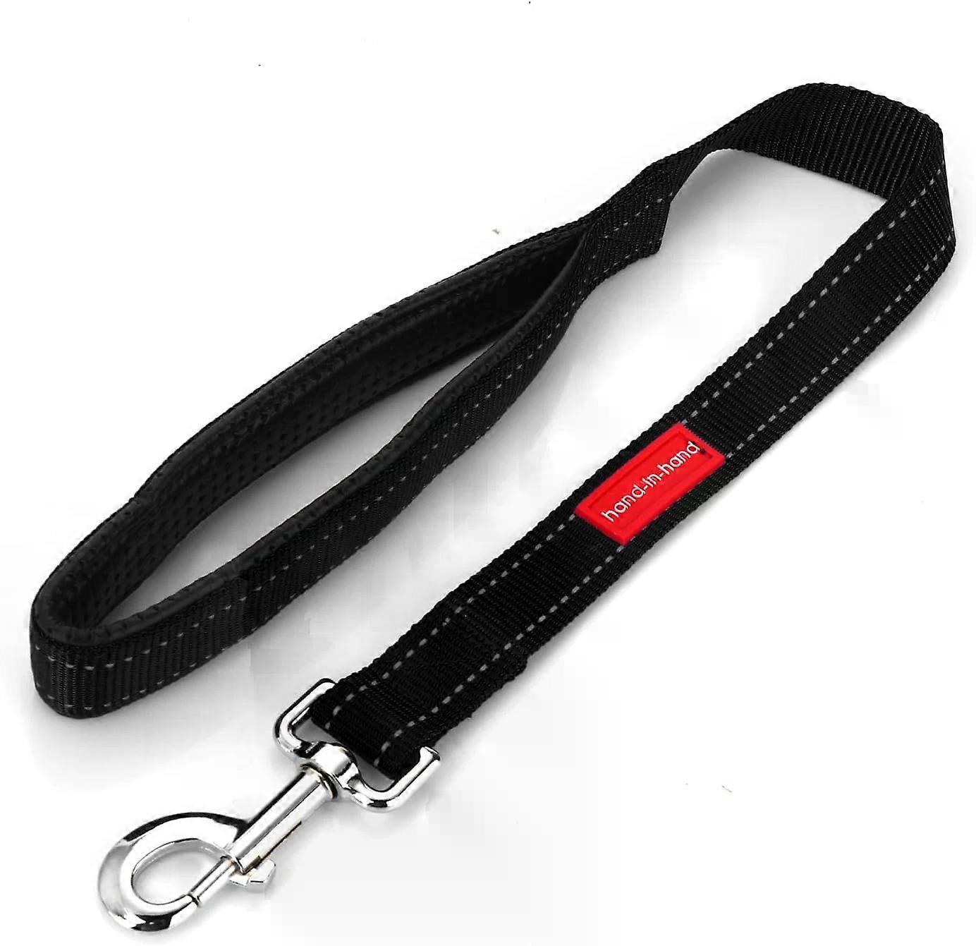 Short Dog Leash, Padded Handle Double Webbing Nylon Reflective for Medium Large Dogs