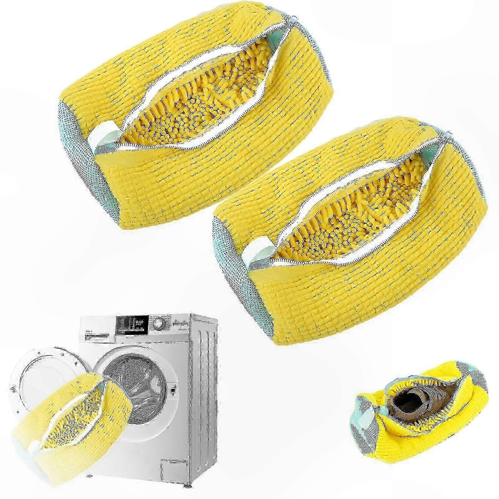 Washing Machine Laundry Bag for Shoes - Durable Polyester Nylon, Resists Deformation, Zippered Closure, Reusable & Lightweight Solution