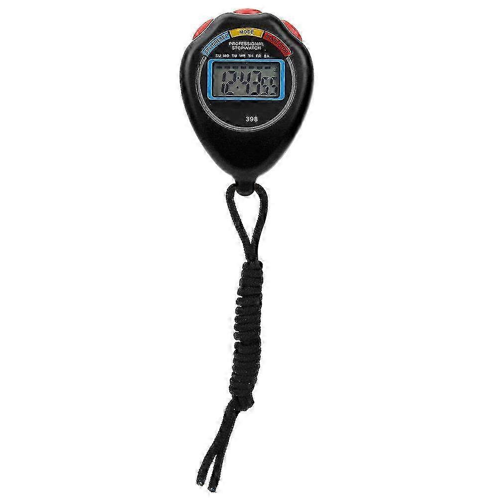 Professional Sports Timer & Electronic Stopwatch for Athletics - Ideal for Running, Swimming & Racing - Sleek Black Design