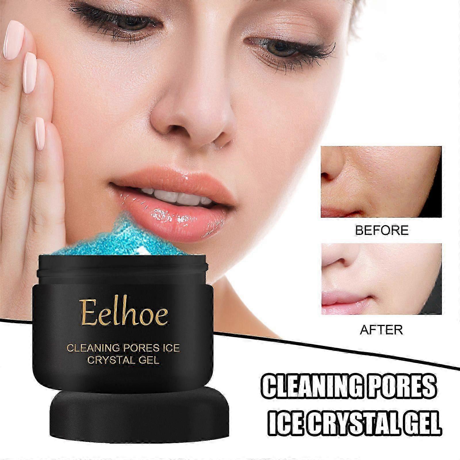 Clean Pores Ice Crystal Gel, Cleansing Moisturizing Pore Removal Facial Repair Gel