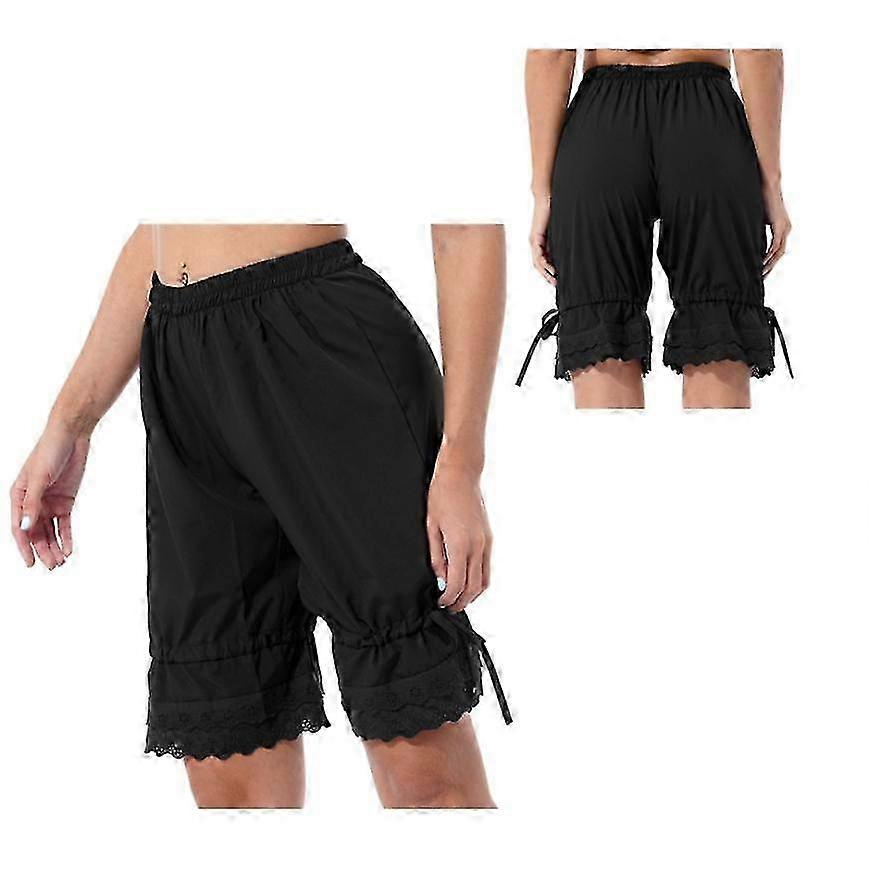 سروال كشكش من الدانتيل عتيق للنساء - شورتات ملابس داخلية فيكتورية ، أزياء تنكرية تاريخية وزي هالوين