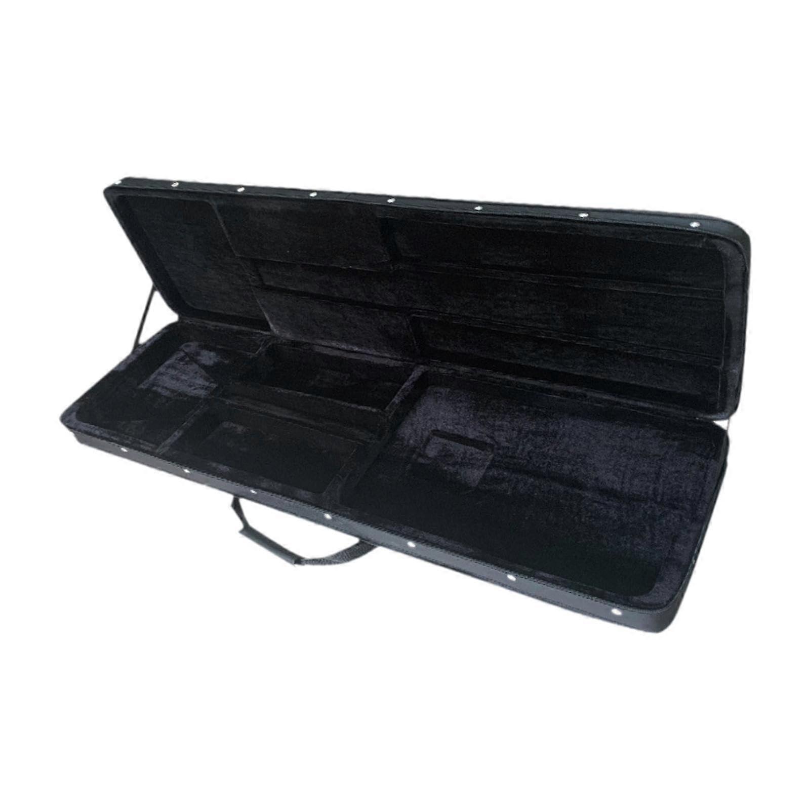 E Bass Case Shockproof Portable Carry Case for Electric Bass Guitars - Dustproof, Lightweight, Durable Design
