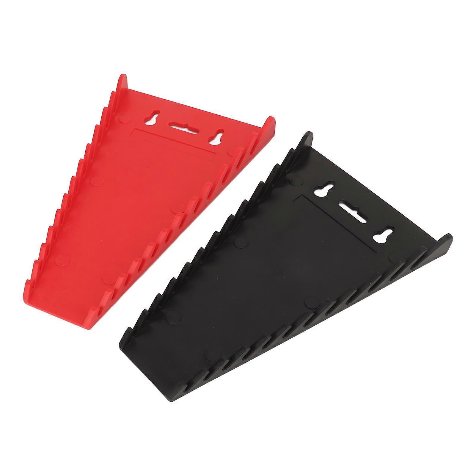 Metal Wrench Rack Magnetic Tool Organizer 2PCS for SAE and Metric Wrenches 1/4in to 1in 6mm to 24mm