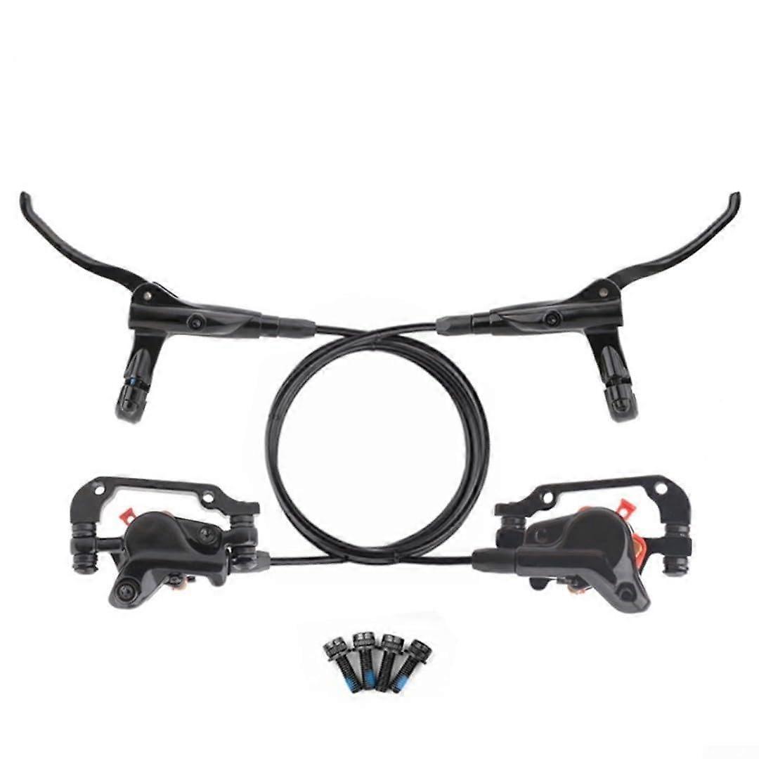 Advanced Two Piston Hydraulic Brake Assembly For Varied Bicycle Types Front 800mm Hose Rear 1450mm Hose Left F-Right R