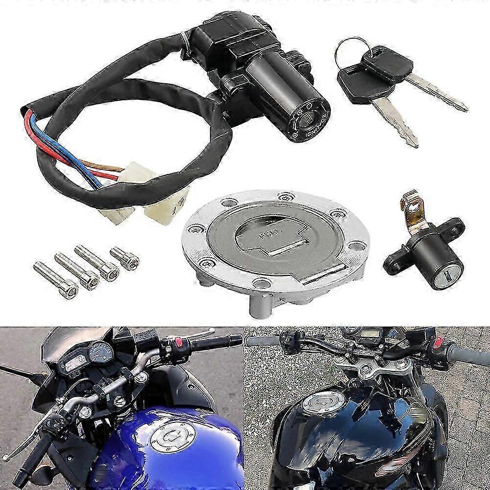 Ignition Switch Lock & Fuel Cap Set for Yamaha YZF-R1/R6 & MT-03 (1998-2012 Models)