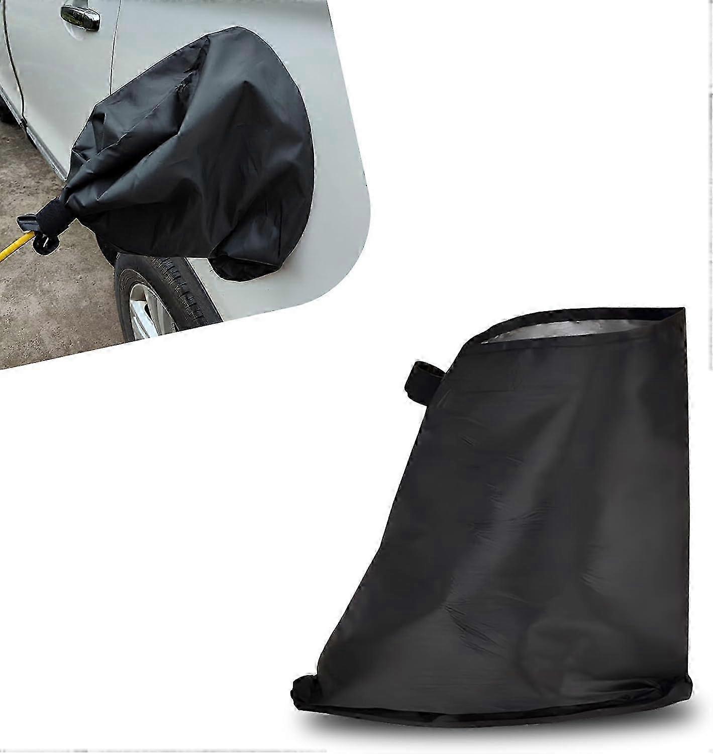 1 styck skydd för bilströmuttag, 16 x 42 x 28 cm silverbelagd tyg solskydd värmeisolering skyddsöverdrag, komplett skyddstillbehör, S