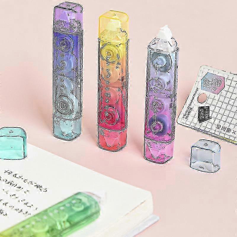 Corretor de Material Escolar | Cola Corretora de Material Escolar - Cor Transparente 2 -