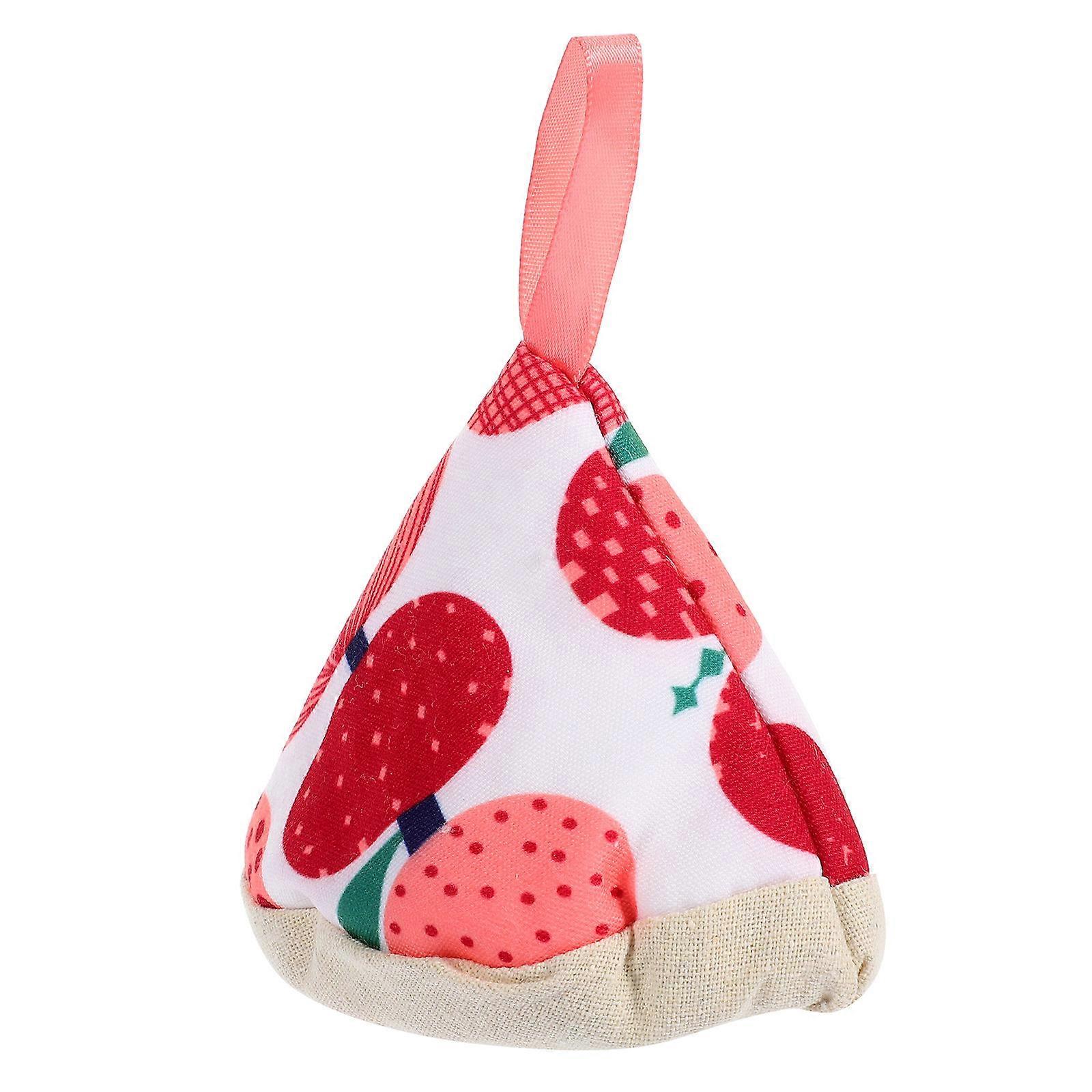 Heat Resistant Triangular Pot Lid Handle Cover – Stylish Red Fruit Design for Modern and Traditional Kitchens