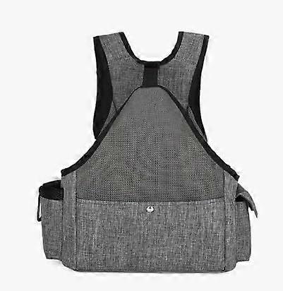 Dog Cat Carrier Backpack Breathable Front Carrier Adjustable Travel Bag For Small Medium Pets Size L Grey