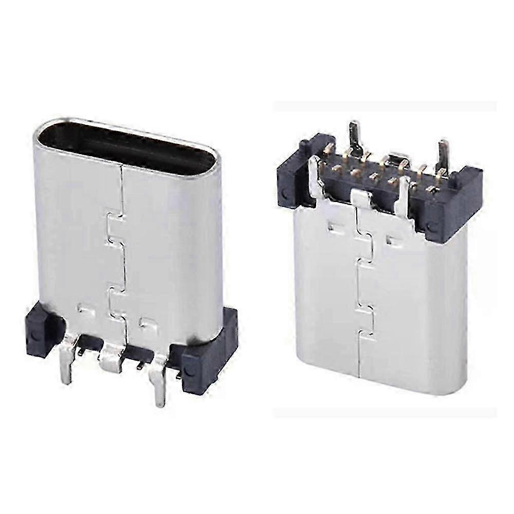 14Pin SMT Socket Connector Micro USB Type C 3.1 Female Placement SMD DIP For PCB Design PD high current Fast Charge H10.5MM P202501 PC SZRH A-DS