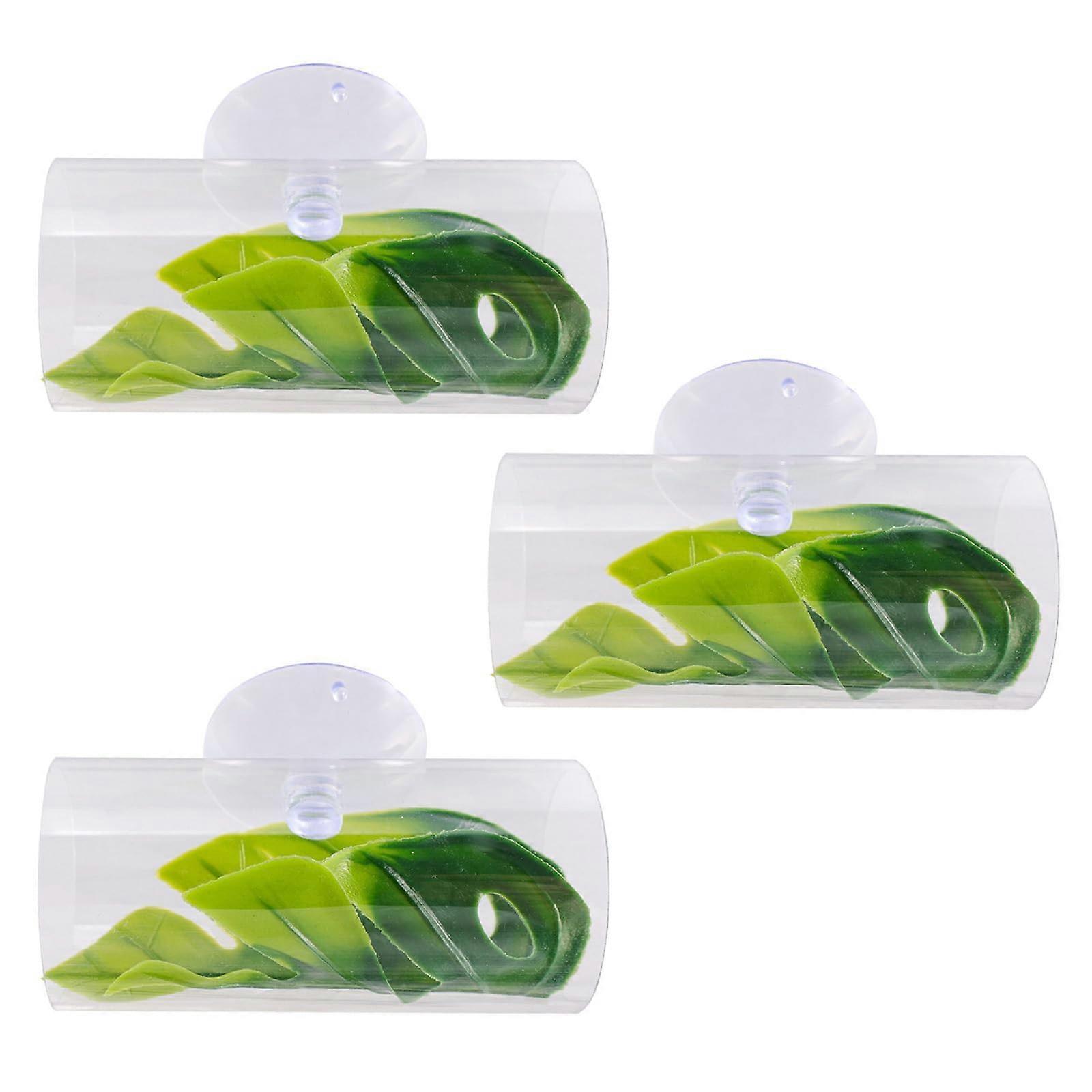 Spawning Leaf Tunnel For Bettas And Shrimp 3Pack Aquarium Shelter Versatile Tank Accessory Pipeline