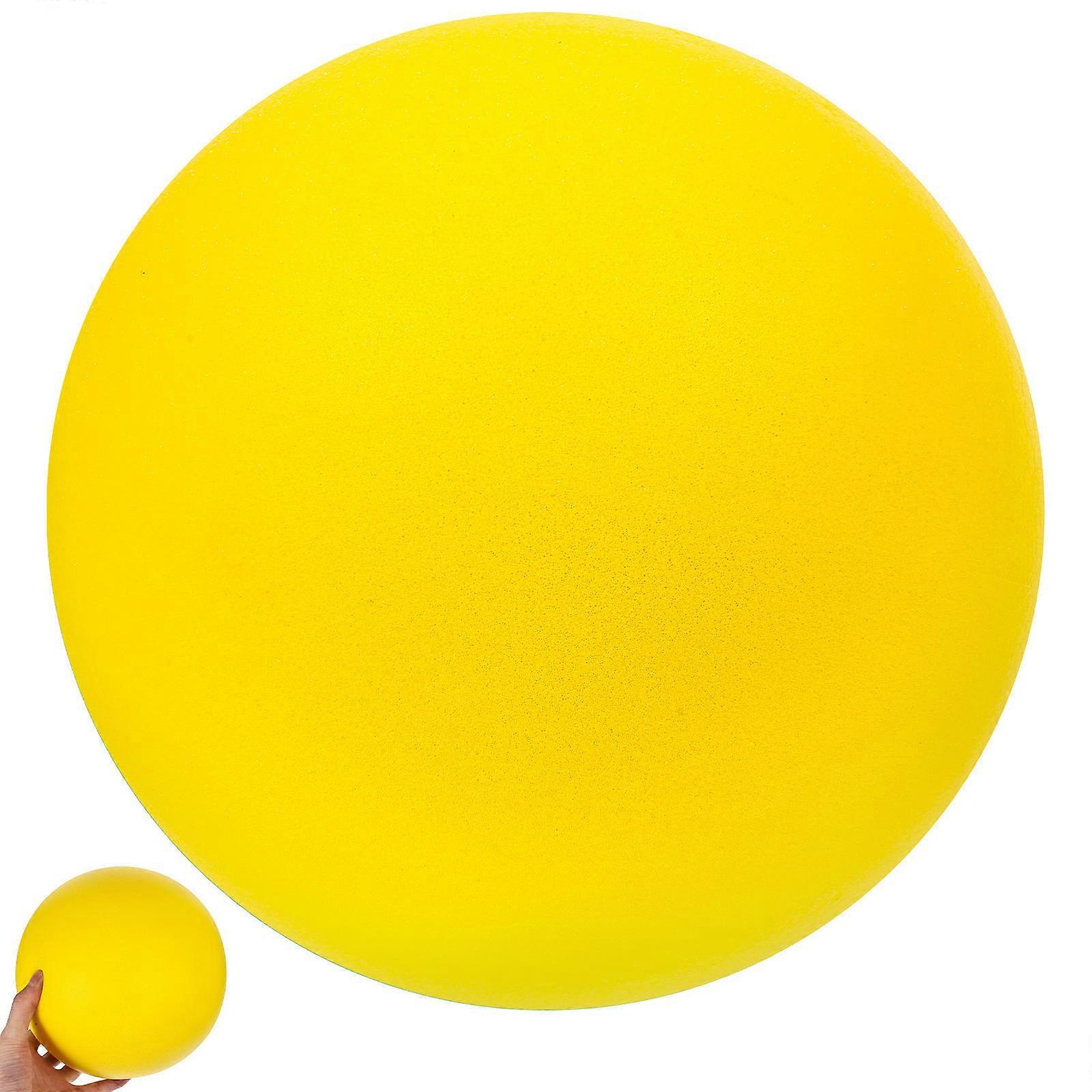 Bouncy Ball Silent Patting Ball Kids Ball Indoor Party Yellow Pu Material Suitable for Indoor Play 1Pack