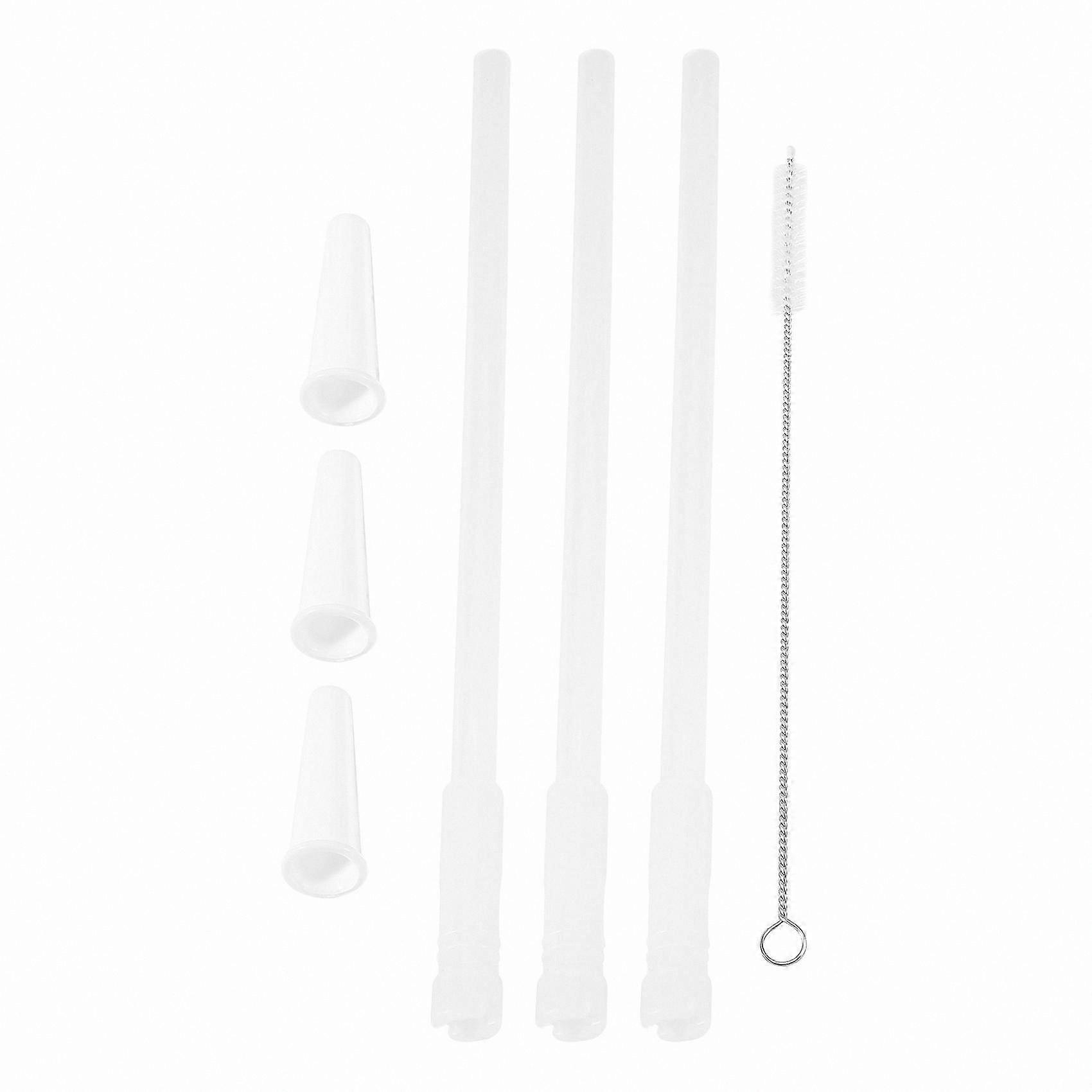 Adjustable Reusable Straws Compatible with 1000ml and 2000ml Water Jugs - Set of 3