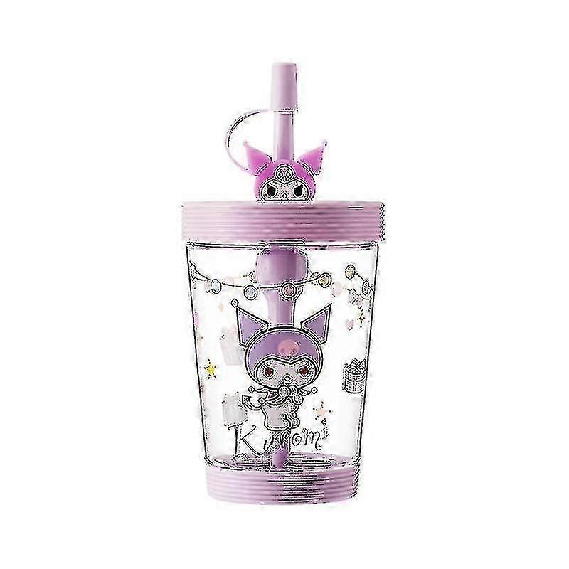 メロディーウォーターボトル飲む漫画ポータブルスポーツティーコーヒーカップカップストローカップ