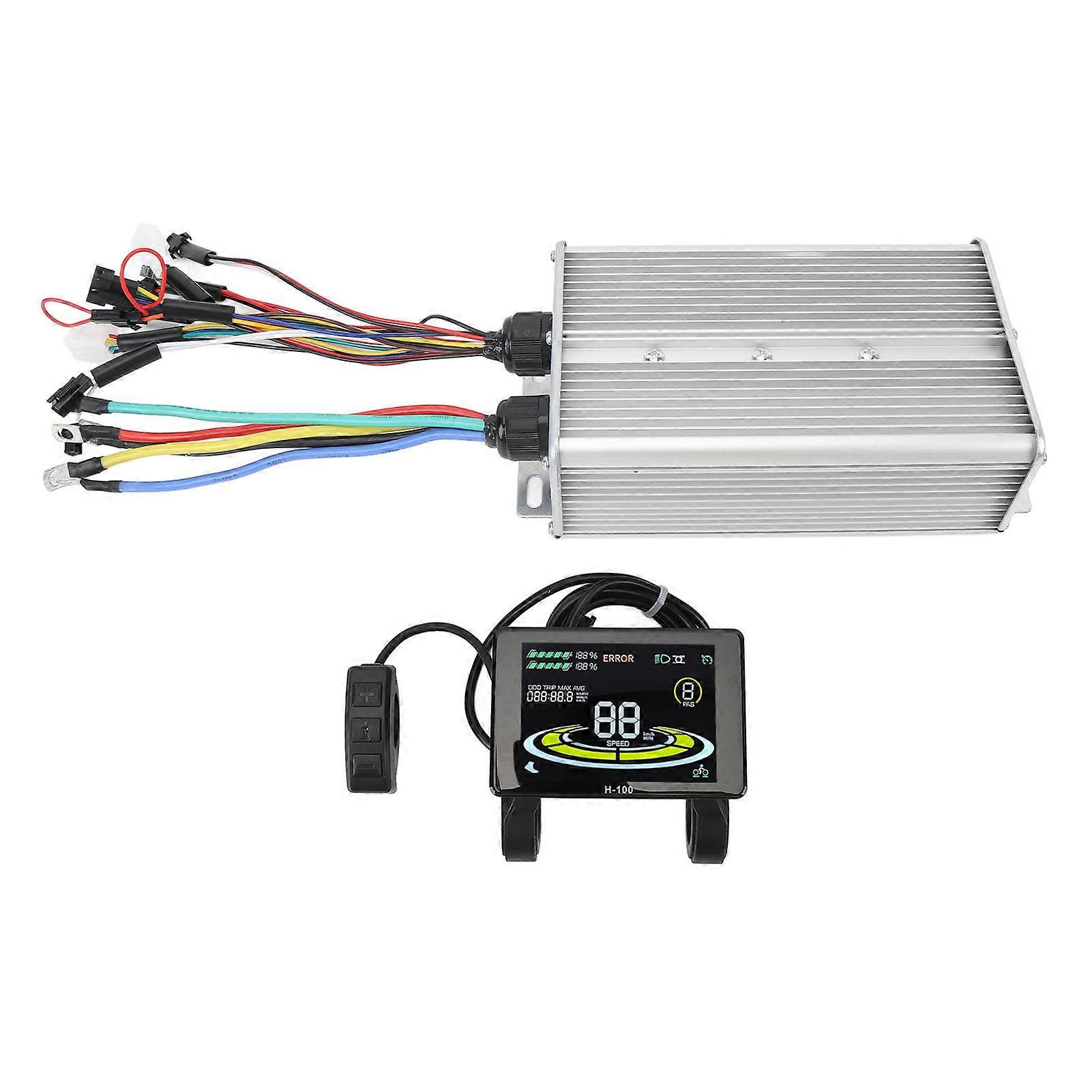 LCD Color Display & 60A 3-Mode Sine Wave Controller Kit 48V-72V