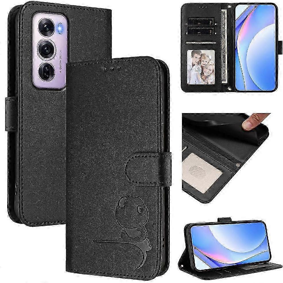 RFID Blocking PU Leather Flip Case with Card Slots, Kickstand & Mag...