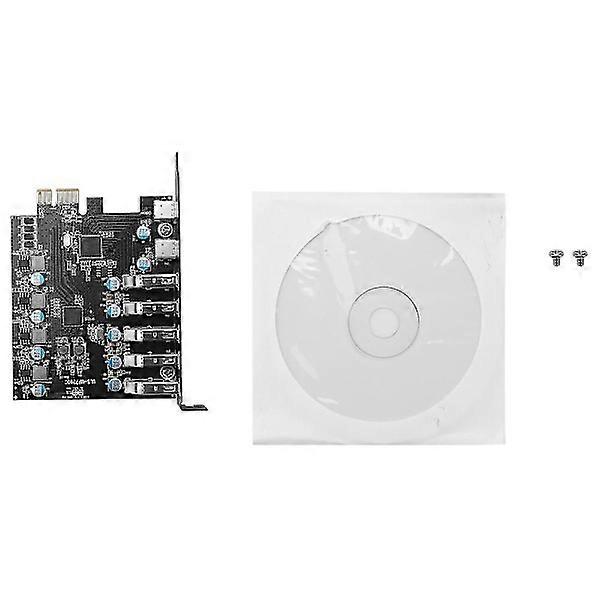 PCI-E auf USB 3.0 7-Port-Erweiterungskarte, PCI Express USB 3.2-Add-In-Karte, interner USB3-Hub-Konverter