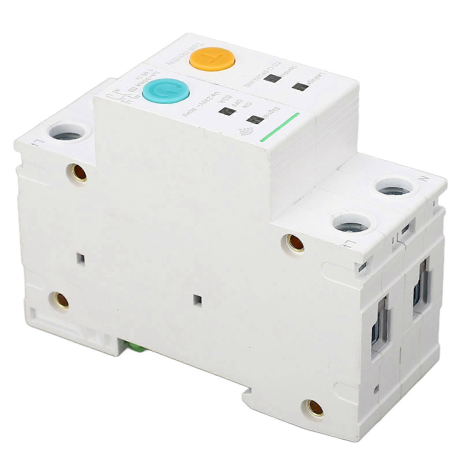 WiFi Circuit Breaker 2P 63A 30mA Leakage Remote Control MCB
