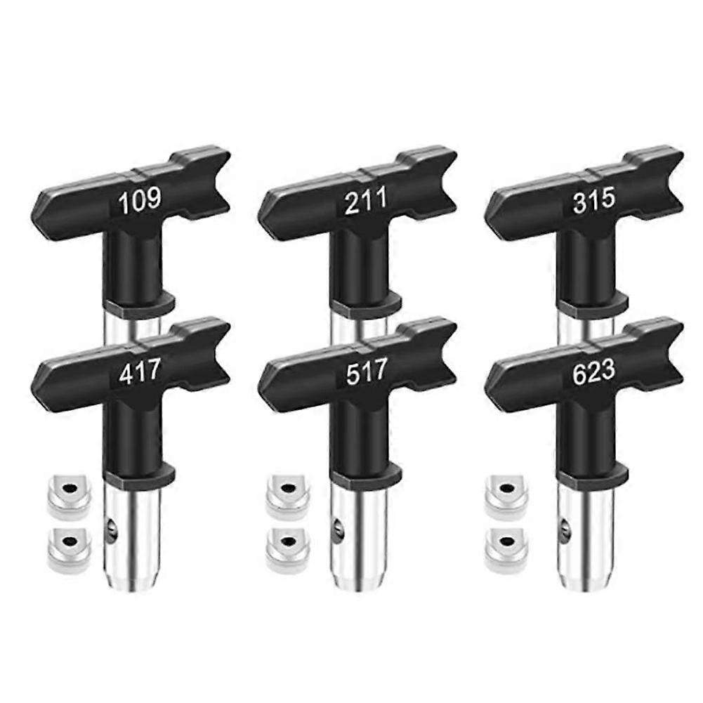 14 Pieces Airless Paint Sprayer Tips Set,Reversible Nozzle Tips ,Filter, Inlet Strainer and Nozzle Tip Guards