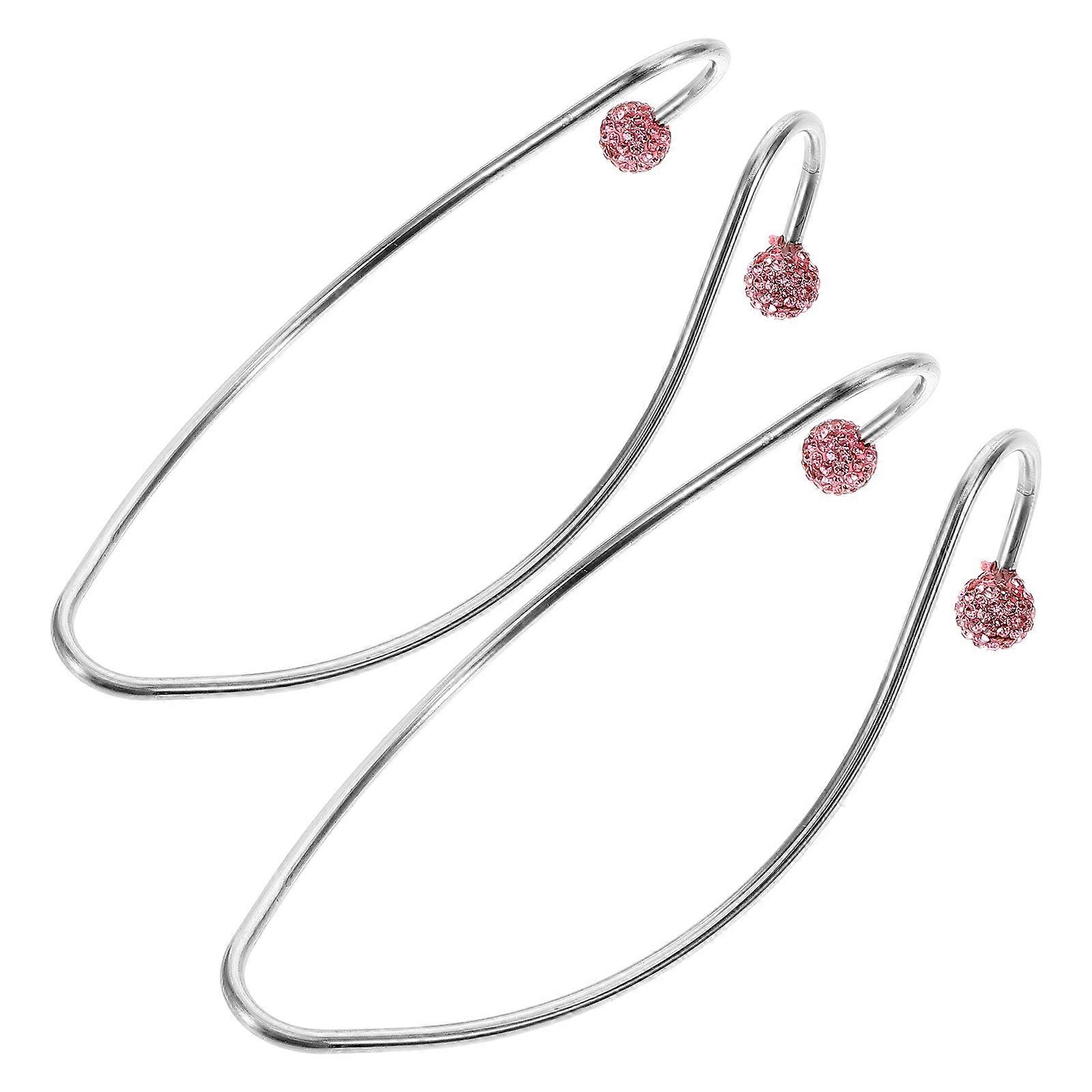 Headrest Hooks Bling Purse Hook Women Simple Design 12.00X5.20X3.50CM Versatile Use 2Pcs