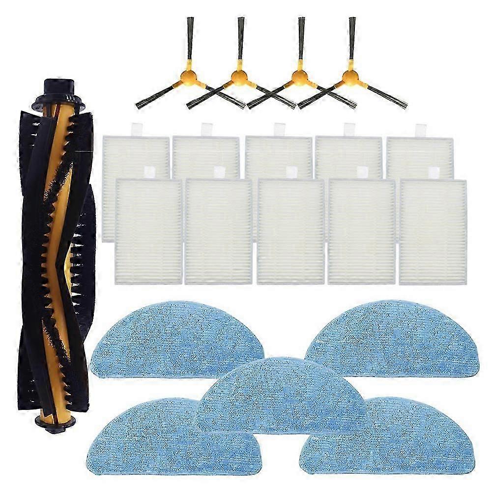 20PCS for LIECTROUX C30B Robot Proscenic 800T 820S Robot Vacuum Cleaner Parts Main Side Brush Mop Cloth HEPA Filter